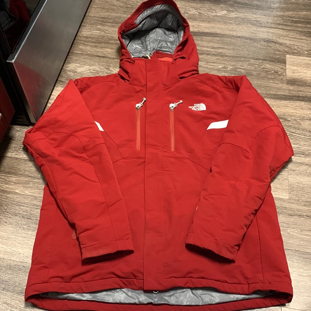The North Face Red Hooded Ski Jacket